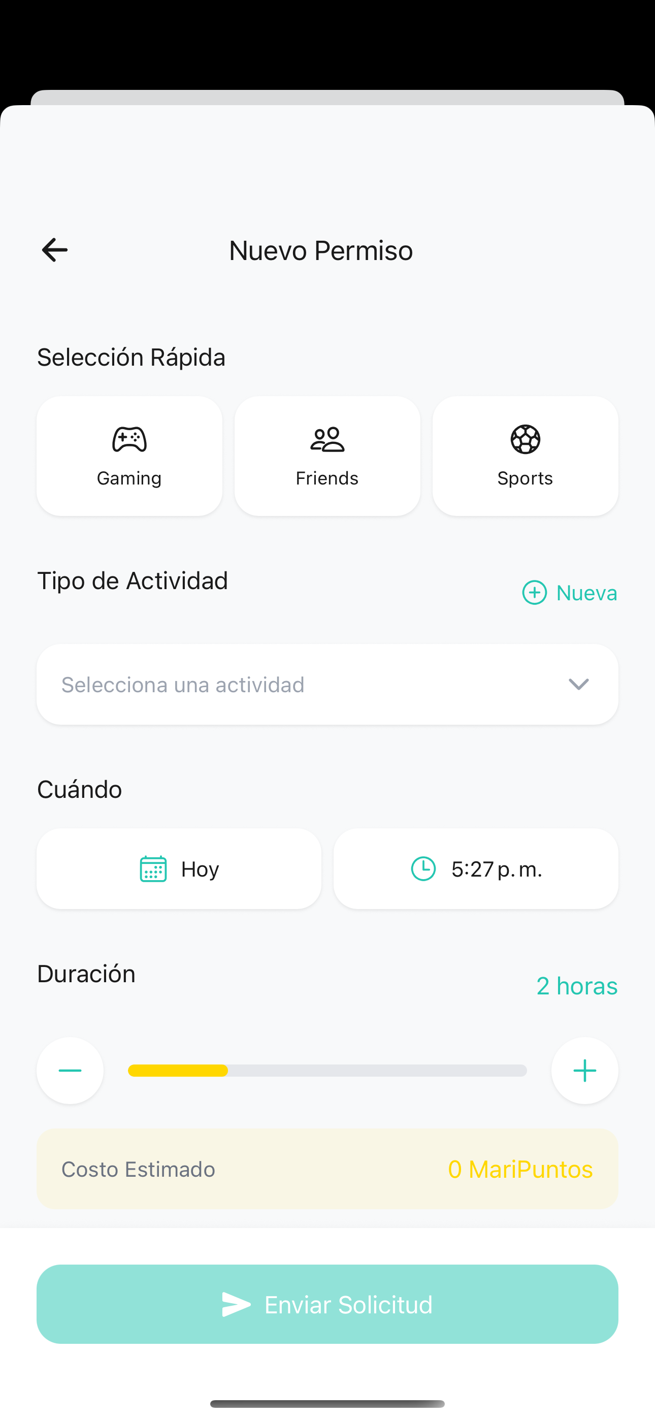 Sistema de Permisos MariPuntos